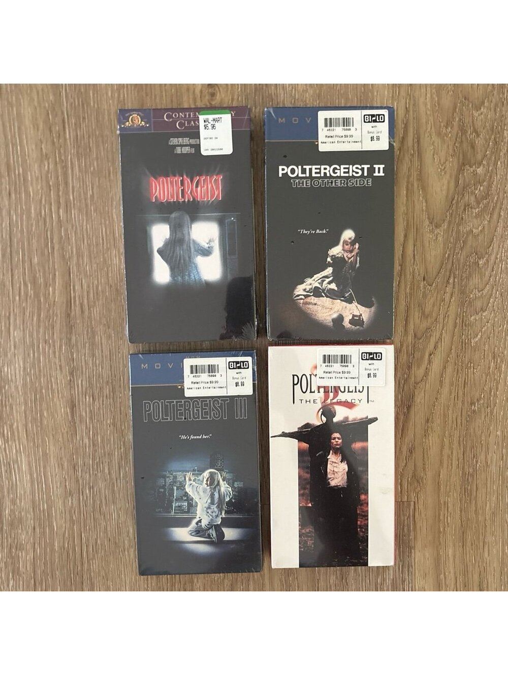 Poltergeist 1 2 3 The Legacy VHS Lot SEALED New Horror Movie Set Spielberg NEW